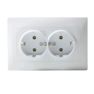 GNIAZDO PODWÓJNE 2X2P+Z SCHUKO
