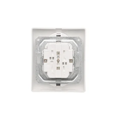 Gniazdo podwójne Schuko z przesłoną torów prądowych 54 Premium