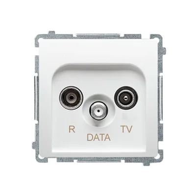 Gniazdo R-TV-DATA (moduł) białe