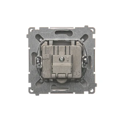 Gniazdo R-TV-DATA (moduł) inox metalik