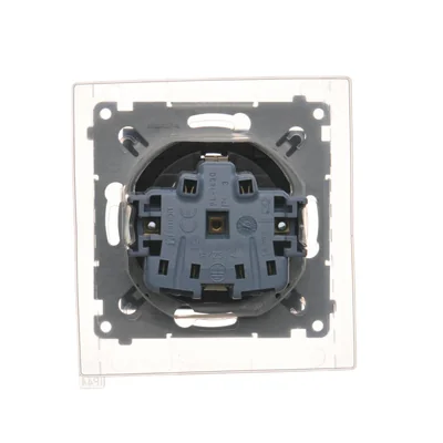 Gniazdo Schuko do wersji IP44 z przeslonami z uszczelką ramki (moduł) 230V, antracyt metalik