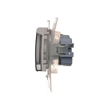 Gniazdo Schuko do wersji IP44 z przeslonami z uszczelką ramki (moduł) 230V, białe
