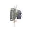Gniazdo Schuko do wersji IP44 z przeslonami z uszczelką ramki (moduł) 230V, białe