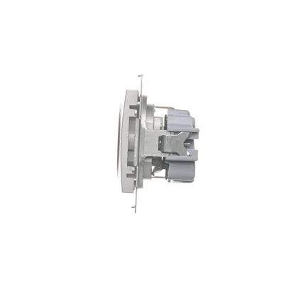 Gniazdo Schuko z przesłonami (moduł) 16A, 250V, szybkozłącza, srebrny (metalik)