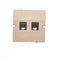 Gniazdo telefoniczne RJ11 podwójne (moduł) beż