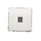 Gniazdo telefoniczne RJ11 uniwersalne pojedyncze (moduł) białe