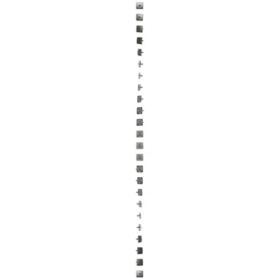 Gniazdo telefoniczne RJ11 uniwersalne pojedyncze (moduł) inox metalik
