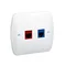 Gniazdo telefoniczne RJ12 + komputerowe RJ45 kategoria 5 dla RJ45 białe