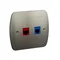 Gniazdo telefoniczne RJ12 + komputerowe RJ45 kategoria 5 dla RJ45 satyna (metalik)