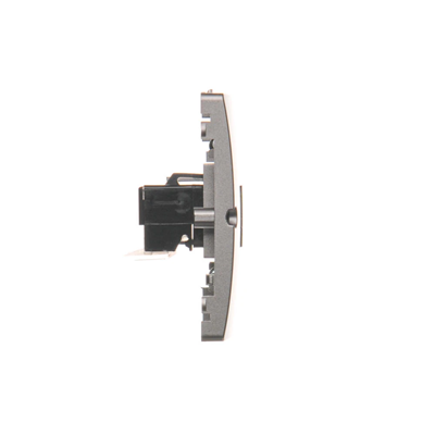 Gniazdo telefoniczne RJ12 (moduł) inox metalik