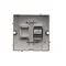 Gniazdo telefoniczne RJ12 (moduł) inox metalik