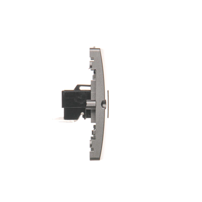 Gniazdo telefoniczne RJ12 podwójne (moduł) inox metalik