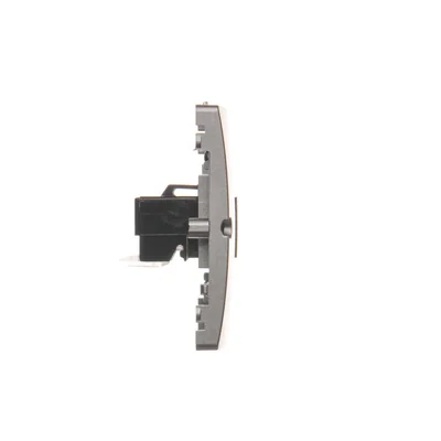 Gniazdo telefoniczne RJ12 podwójne (moduł) inox metalik