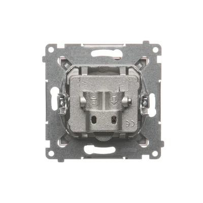 Gniazdo TV-DATA dwa porty wyjśiowe typu "F" (moduł) brąz mat metalik