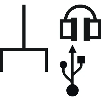 Gniazdo USB / 3,5 mm Audio, biały połysk