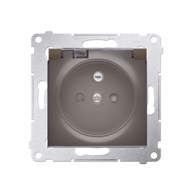 Gniazdo wtyczkowe do wersji IP44 (moduł) 230V brąz mat metalik