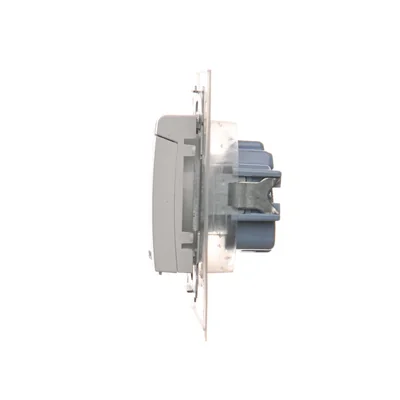 Gniazdo wtyczkowe do wersji IP44 z przesłonami z uszczelką ramki (moduł) 16A 250V białe