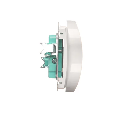 Gniazdo wtyczkowe podwójne bez uziemienia (moduł) 16A 230V białe