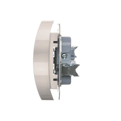 Gniazdo wtyczkowe podwójne bez uziemienia z przesłonami (moduł) 16A 250V białe