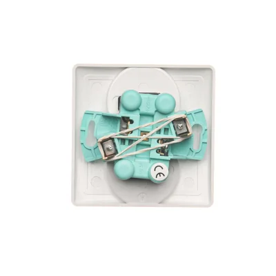 Gniazdo wtyczkowe podwójne kompletne 230V, białe