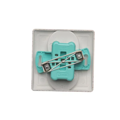 Gniazdo wtyczkowe podwójne kompletne 230V, inox metalik