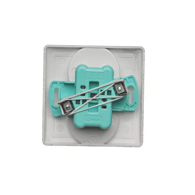 Gniazdo wtyczkowe podwójne kompletne 230V, satyna metalik