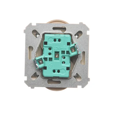 Gniazdo wtyczkowe podwójne (moduł), 230V, beżowe