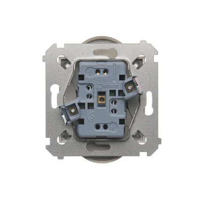 Gniazdo wtyczkowe podwójne z uziemieniem z przesłonami (moduł) 16A 250V zaciski śrubowe złoty (metalik)