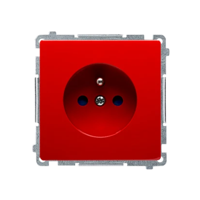 Gniazdo wtyczkowe pojedyncze (moduł) 230V, aluminium metalik