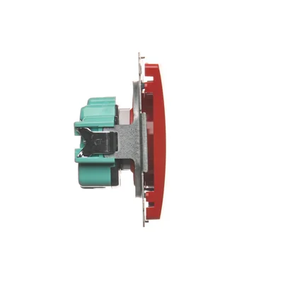 Gniazdo wtyczkowe pojedyncze (moduł) 230V, aluminium metalik