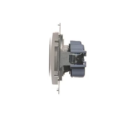 Gniazdo wtyczkowe z uziemieniem i przesłonami (moduł) 16A 250V szybkozłącza białe