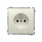 Gniazdo wtyczkowe z uziemieniem (moduł) 16A 250V beż