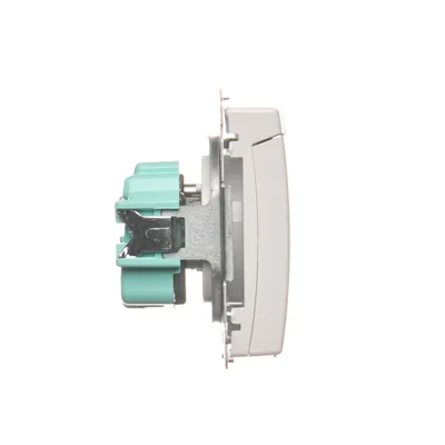 Gniazdo wtyczkowe z uziemieniem (moduł) bryzgoszczelne IP44 16A 250V białe