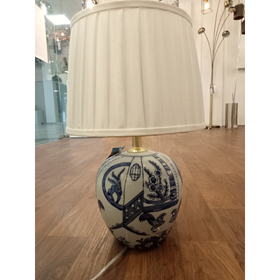 GOTEBORG Lampa stołowa 46cm niebieska