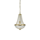 GRANSO Lampa wisząca 30cm złota szczotkowana