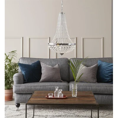 GRANSO Lampa wisząca 40cm chrom