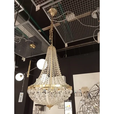 GRANSO Lampa wisząca 40cm złota szczotkowana