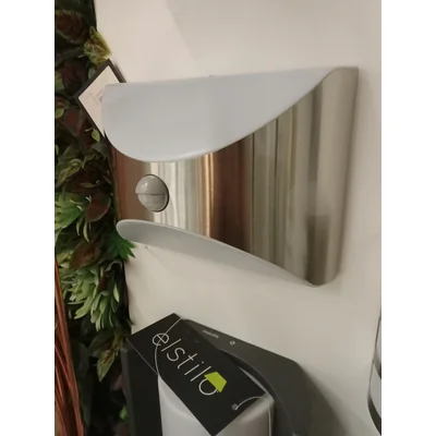 HERB Lampa zewnętrzna z czujnikiem ruchu ścienna 6W LED 600Lm WW srebrna