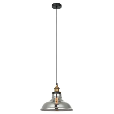 Hubert Lampa wisząca 28cm 40W E27 IP20 przydymiona