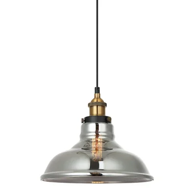Hubert Lampa wisząca 28cm 40W E27 IP20 przydymiona