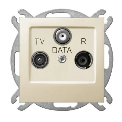 IMPRESJA Gniazdo RTV-DATA IMPRESJA ecru