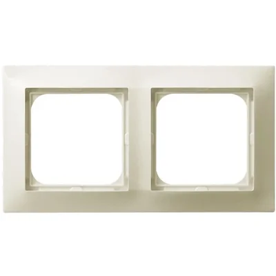 IMPRESJA Ramka podwójna ecru