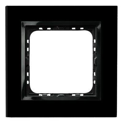 IMPRESJA Ramka pojedyncza czarne szkło + ramka czarna