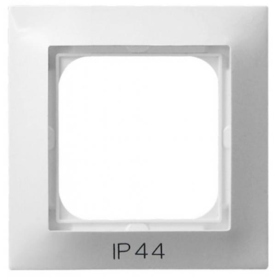 IMPRESJA Ramka pojedyncza do łączników IP44 biały