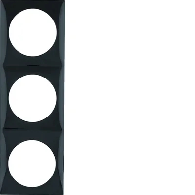 INTEGRO FLOW Ramka 3-krotna połysk czarna