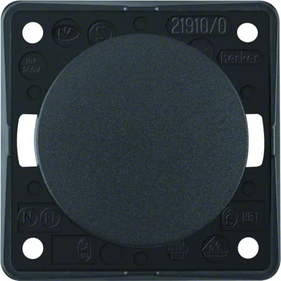 INTEGRO FLOW/PURE Łącznik klawiszowy przyciskowy zwierny antracytowy matowy