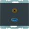 K.1 Gniazdo USB/3,5mm jack antracytowe