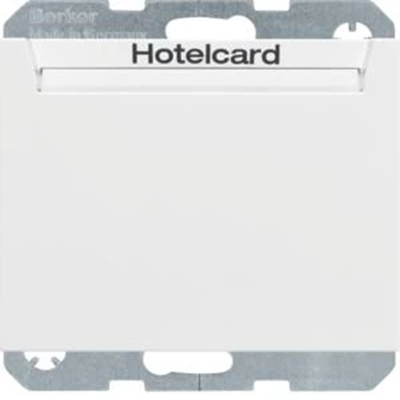 K.1 Łącznik przekaźnikowy na kartę hotelową biały matowy