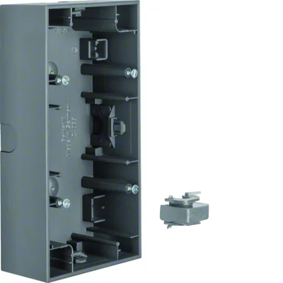 K.1 Puszka natynkowa dwukrotna pozioma lakierowana matowa antracyt