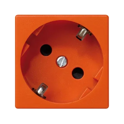 K45 Gniazdo wtyczkowe pojedyncze SCHUKO 16A, 250V, szybkozłącza, pomarańczowy